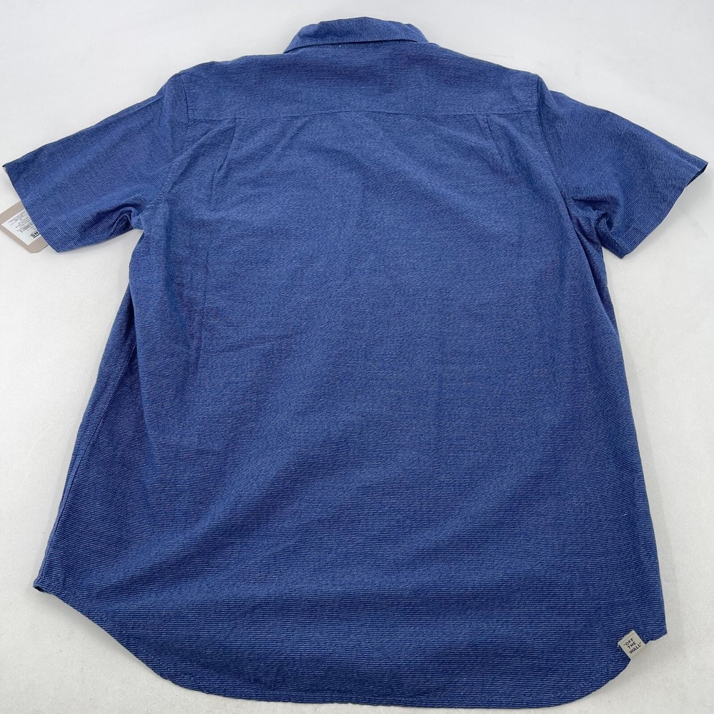 NEW Vans Off the Wall Shirt MENS Pipe Dream Wove Blueprint Casual Button Up M - Picture 4 of 16